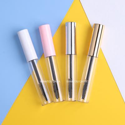 China White Gold Silver 10ml Black Purple Custom Mascara Tubes Red Blue Pink Magic Wands Cosmetic Empty With Brush Applicator for sale