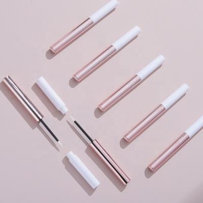 China OEM Packaging 4ml Long Slim Pink White Empty Liquid Mascara Container Mascara Tube Cosmetic Round Cosmetic With Wand Brush for sale