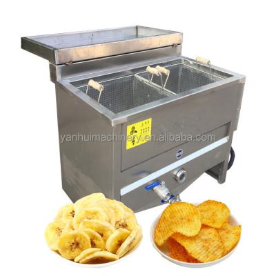 China Frying Automatic Snacks Peanut Frying Machine Potato Chips Frying Machine Fish Chicken Fryer Machine for sale