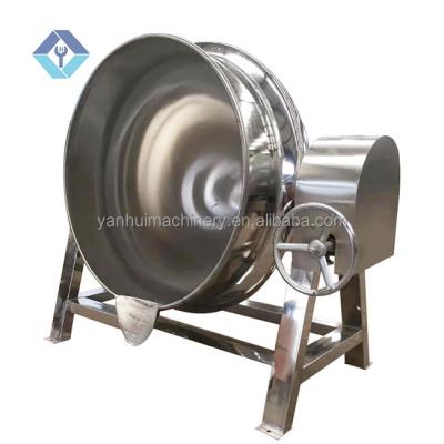 China Electric Jacked Vegetable Processing Plant Kettle Caramel Sugar Cooking Type Sugar Pot Heating Boiling Machine for sale