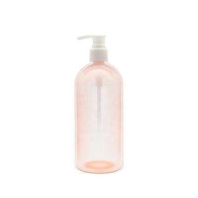 China 100ml PET Perfume Cosmetic Pink Lotion Pump Plastic Wash Bottle For Shampoo Conditioner Body Lotion Disinfectant Antiseptic Liquid for sale