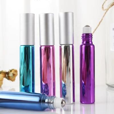 China Wholesale 10ml Color Essential Oil Cosmetic Sub Bottled Portable Environmentally Friendly Beauty Essence Liquid Sub Ball Easy Bottler for sale