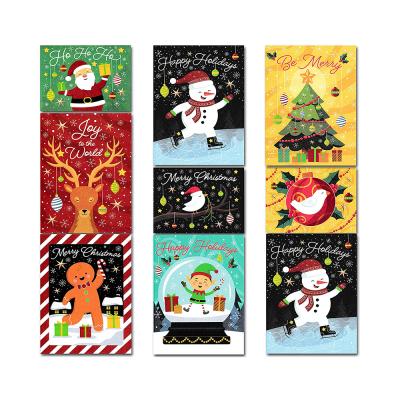 China paper & Cute Cardboard Christmas Cards Matching Unique Christmas Greeting Cards Designs Merry Christmas Greetings Family Party for sale