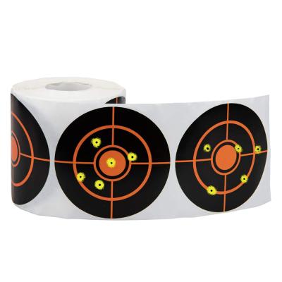 China Waterproof Self Adhesive Paper Splatter Target Stickers Reactive Shooting Aims Stickers for sale