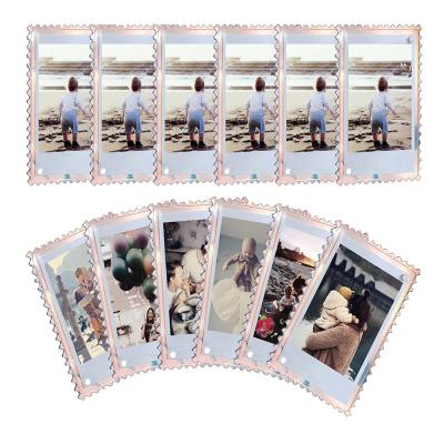 China Iridescent Strong Acrylic Magnetic Fridge Frame Magnet Picture Photo Photo Frame Double Sided for sale