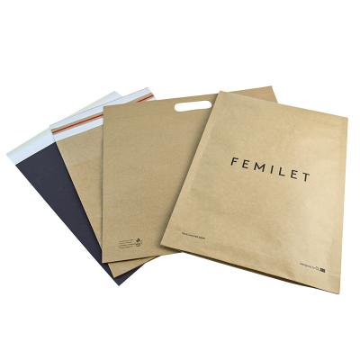 China Eco Recyclable Waterproof Flat Rigid Paper Mailers For Express Services Tote Bags for sale