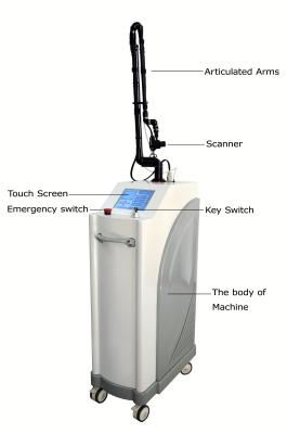 China Vertical Co2 ultrapulse fractional 10600nm Co2 Laser For Skin Rejuvenation, Acne Treatm for sale