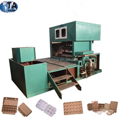 China glass bottle tray packing machine/ egg tray processing line for sale for 30 pack egg tray Machinery Te koop