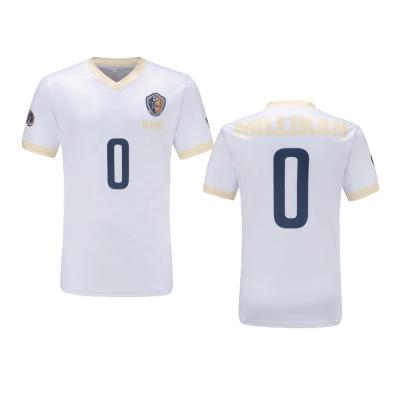 China Shirts & Tops Create Your Own Football Shirt White Color Unisex Football Uniform Sublimation Soccer Jersey for sale