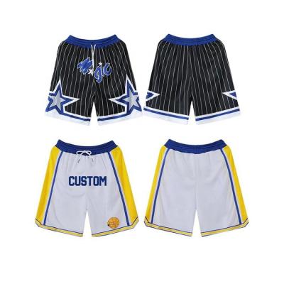 China Custom Mens Basketball Shorts Sublimation Antibacterial Basketball Shorts Retro Basketball Shorts for sale