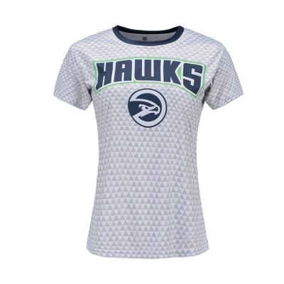 China Custom Made Sublimation White Tees Anti-wrinkle Color Polyester Sublimation T-shirts Team Jerseys for sale