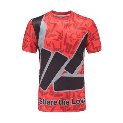 China Anti-wrinkle custom your own design custom made T-shirt Team Jersey Sublimation Polyester Shirt for sale