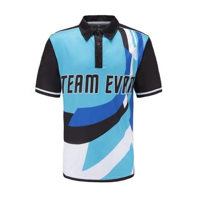 China Wholesale Custom Sublimation Anti-Wrinkle Polo Shirts Dye Sublimation Workout Polo Shirt For Men for sale