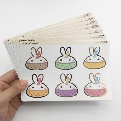 China Water& custom oil proof factory price adhesive label sticker kiss cut sticker sheet for sale