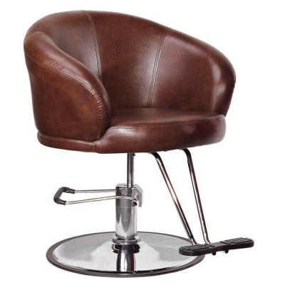 China Durable round barber chair base /salon furniture 360 ​​swivel silver /chromed styling chairs for adult L13 for sale