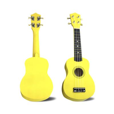 China LINDEN Multiple Color Wooden Stringed Instruments Soprano Ukulele For Beginners for sale