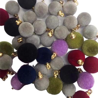 China Beautiful Fashion And Durable Pompom Plush Ball Triangle Square Around The Main Bead ABS Bead Pull Puller Plastic Pendant Pull Puller for sale