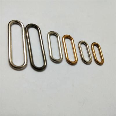 China Beautiful And Durable Metal Oval Trapeze Square Decorative Wire Buckle For Clothing Bags Shoes Accessories for sale