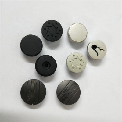 China Metal Washable Matte Black Jeans Button Iron Snap Button Invisibility Flatback Copper Fastener For Coat Shoes for sale