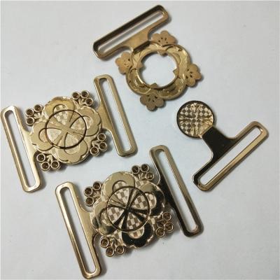 China Ffower Belt Buckle Shape Spray Paint Metal Openable Belt Buckle Two Parts Common Clasp Locking Buckle for sale