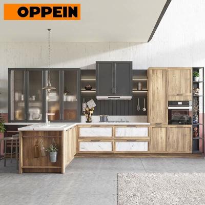 China Environmental Friendly Home Install Cherry Wood Supplier Prefab Readymade Cabinets For Small Kitchen Sideboards for sale