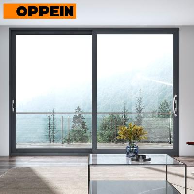 China OPPEIN Luxury High Quality German Hardware Aluminum Sliding Glass Door for sale