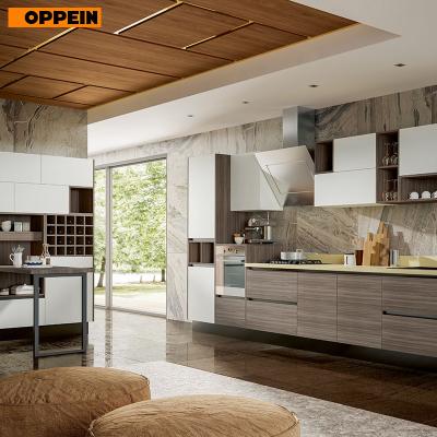 China OPPEIN modern modern style and modular kitchen designs for small kitchens, modern kitchen furniture set, entire sideboard set for sale