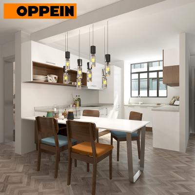 China Modern OPPEIN HOME GROUP Guangzhou Factory Customized Mini Plywood Home Wooden Furniture Kitchenette for sale