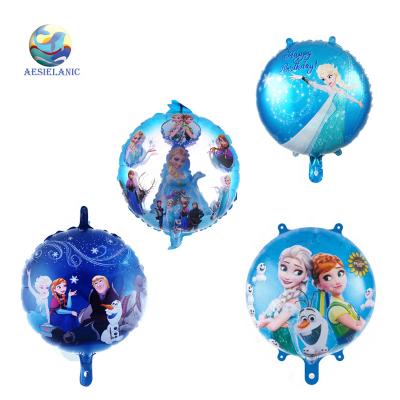 China Frozen 18 inch princess elsa balloon birthday party decoration decoration and gift frozen round helium balloons for sale