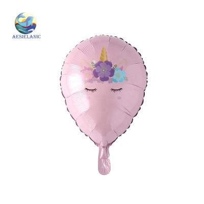 China Unicorn Series 18 Inch Unicorn Oval Foil Birthday Baby Shower Party Decoration New 2019 Balloon Design Kids for sale