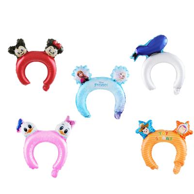 China Advertising Toy Mickey Hair Strip Balloon Party Decoration Helium Balloon Child Party Baby Balloon Props for sale