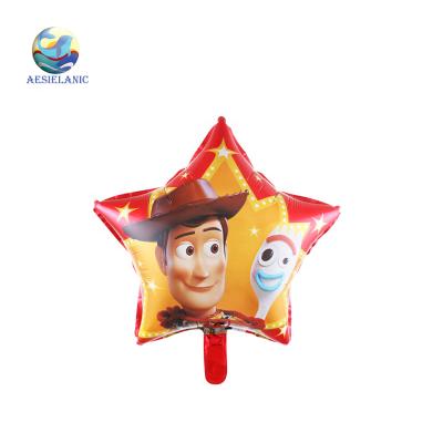 China Toy Story Series Woody Foil Balloon Star Cartoon Character Baby Shower Party Decoration Balloon for sale