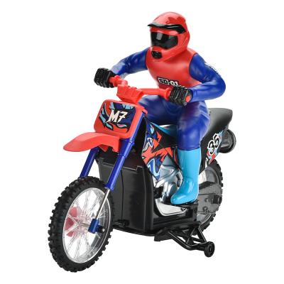 China RC Hobby 1:10 Scale 2.4G Drift Motorcycle Stunt RC Motorcycle High Speed ​​Spray Toy for sale