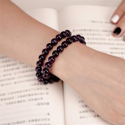 China CLASSIC Factory Directly Sell 8mm Natural Amethyst Gemstone AAA Beads Bracelet Natural Beads Bracelet for sale