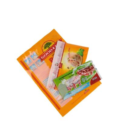 China Longine 212 Moisture Proof Custom Printed Frozen Food Dry Grade Seal Meat Food 3 Nylon Plastic Packaging Vacuum Bags for sale