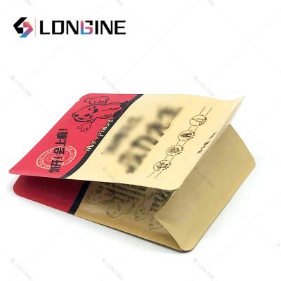 China Longine Craft Moisture Proof Custom Coffee Summer Bag Food Grade Valve Engraving Printing Flat Bottom Paper Nut Cashew Side Bag Eight Seal Packing for sale