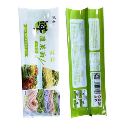 China Longine Moisture Proof Custom Digital Printing 100% Biodegradable Logo Compostable Back Center Sealed Side Gusset For Vegetable Noodles for sale