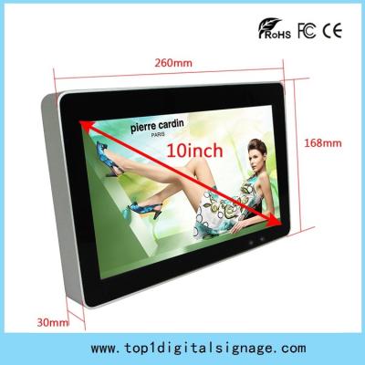 China 10 inch desk menu digital display, small size digital signage player,support WIFI/3G for sale