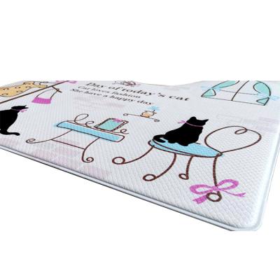 China - Washable Eco-Friendly PVC Non-slip Leather Cushion Anti Fatigue Stain Proof Kitchen Floor Mat for sale