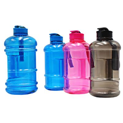 China Viable 1.3l Matte Frosted Color Bpa Free Fitness Bottle For Gym Beverage Container Jug Half Gallon 2.2l Water Bottle for sale