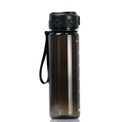 China 1l 1000ml 36oz Bpa Tritan Viable Fitness Sports Free Water Bottle With Time Motivational Marker for sale