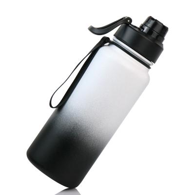 China Custom Stocked Logo 1L / Color Metal Vacuum Insulated SS304 Outdoor Sport Portable Drink Water Bottle for sale