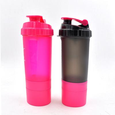 China Sustainable Factory Price Gym Sport Drinking Eco - Friendly Plastic Protein Shaker Bottles With Lid for sale