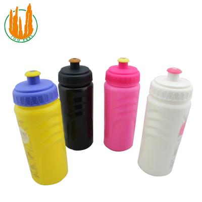 China Sustainable New Design Squeeze Plastic Soccer Sports Bottles Drinking Bottle With Lid for sale