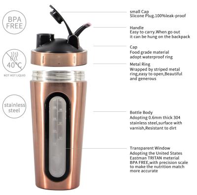 China The most popular sustainable products stainless steel water bottle, also feel bpa free joyshak bottles shaker bottle protein for sale