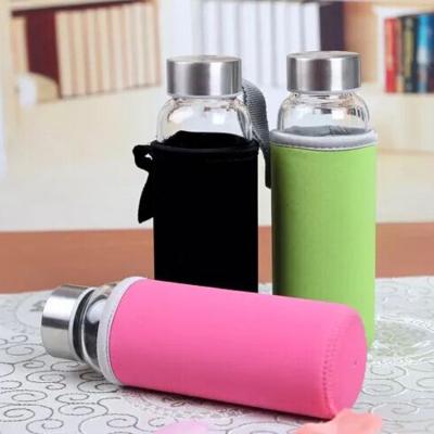 China Bulk Items Hot Sustainable Unbreakable Glass Water Bottle , 350ml Glass Bottle Factory Glass Bottle for sale