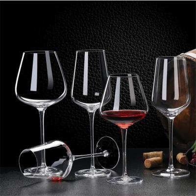 China Modern Lead Free Crystal Wine Glass Gift Set Luxury Wine Glass Set For Christmas Wedding Gift for sale