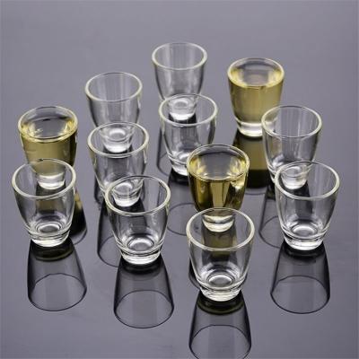 China High quality mini round shot glass cup 1 ounce shot glass 6pcs set vodka shot glass for sale for sale