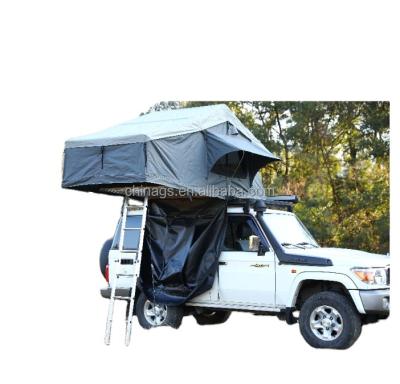 China Extended Type New 4x4 Car Accessories Outdoor Offroad Camping Canvas Soft Shell Roof Top Tent for sale