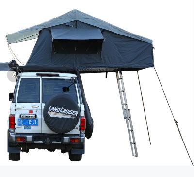 China Extended Shell Type Soft Top Roof Tent Aluminum Frame With Waterproof Fabric Fast Camping Tent for sale